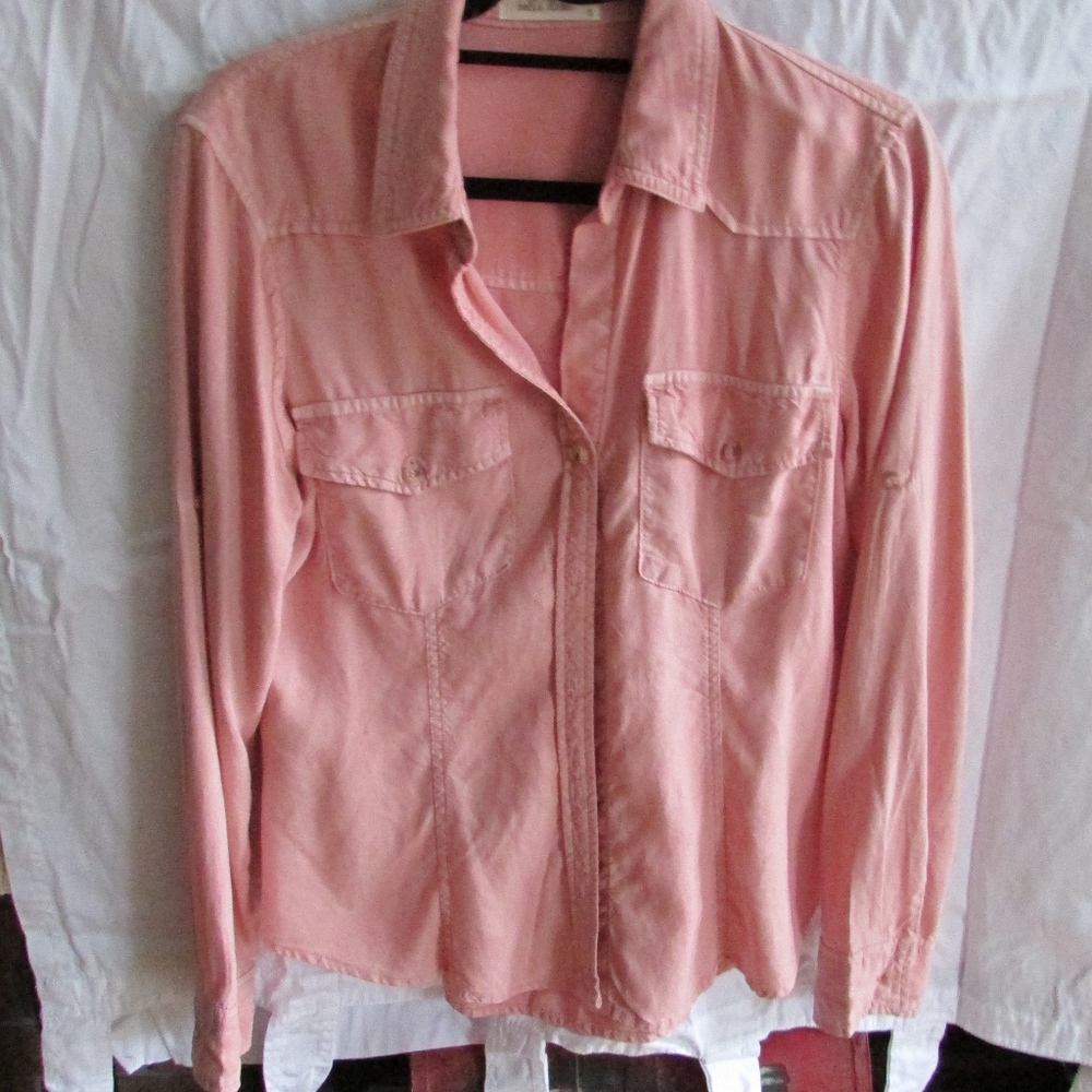 Anthropologie Pink Blouse (Bella Dahl) in Women